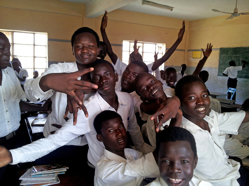 Save the Savable, existence help for 3 schools in Mayo and Wad-Ramily, Archdiocese of Khartoum (additionnal): Children at class of a Save the Saveable School in diocese of Khartoum, South SudanSUDAN / NATIONAL 13/00313Used as Illustration for the I